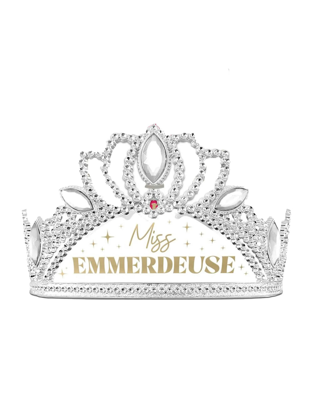 Podrobnost diadema kompleta dodatki miss emmerdeuse šal in diadem