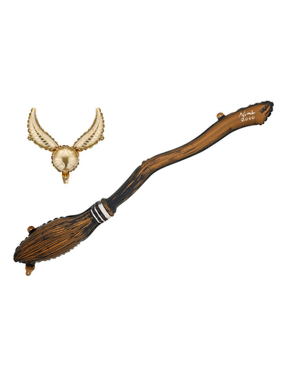Set 2 folija balonov Harry Potter™ Metla in Zlati zviz