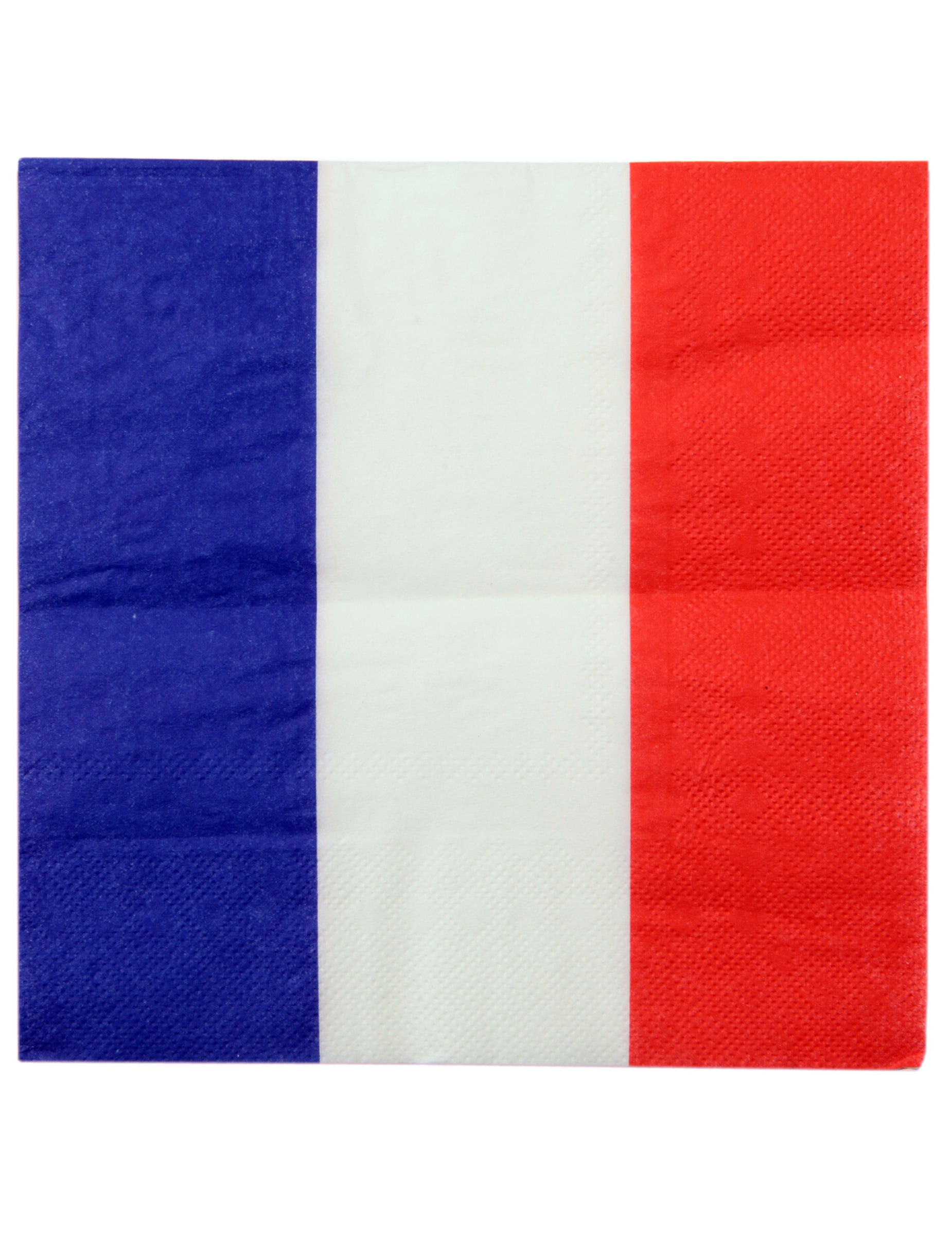 Serviette en papier tricolore du set décoration de table supporter France