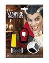 Set maquillage vampire pour adulte avec canines et faux sang