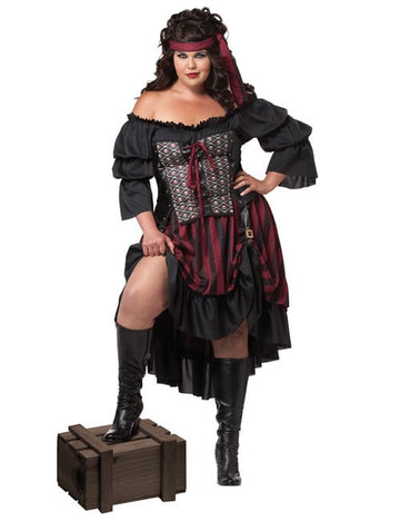 Velika črna piratska kostum
