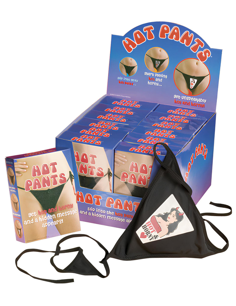String sexy pour femme noir avec message thermo-sensible
