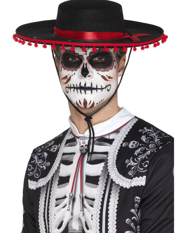 Sombrero dia de los muertos odrasla oseba
