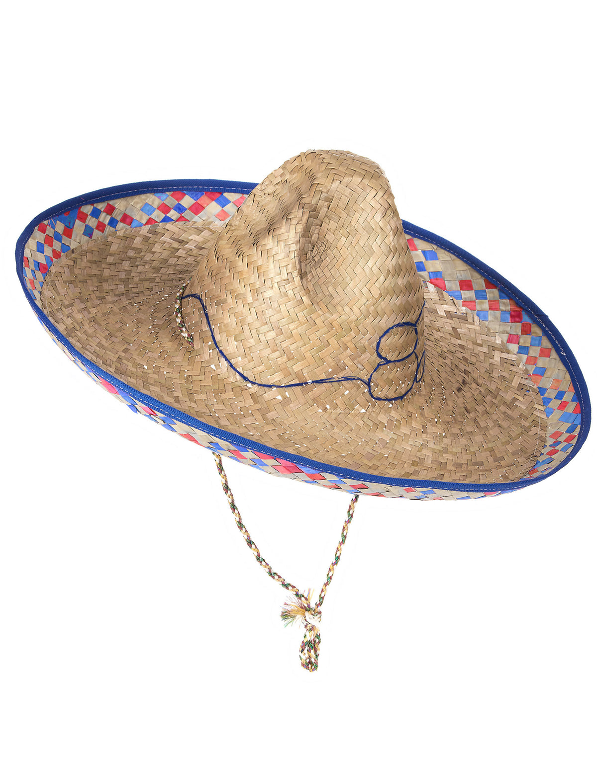 Vue plongeante du sombrero mexicain en paille