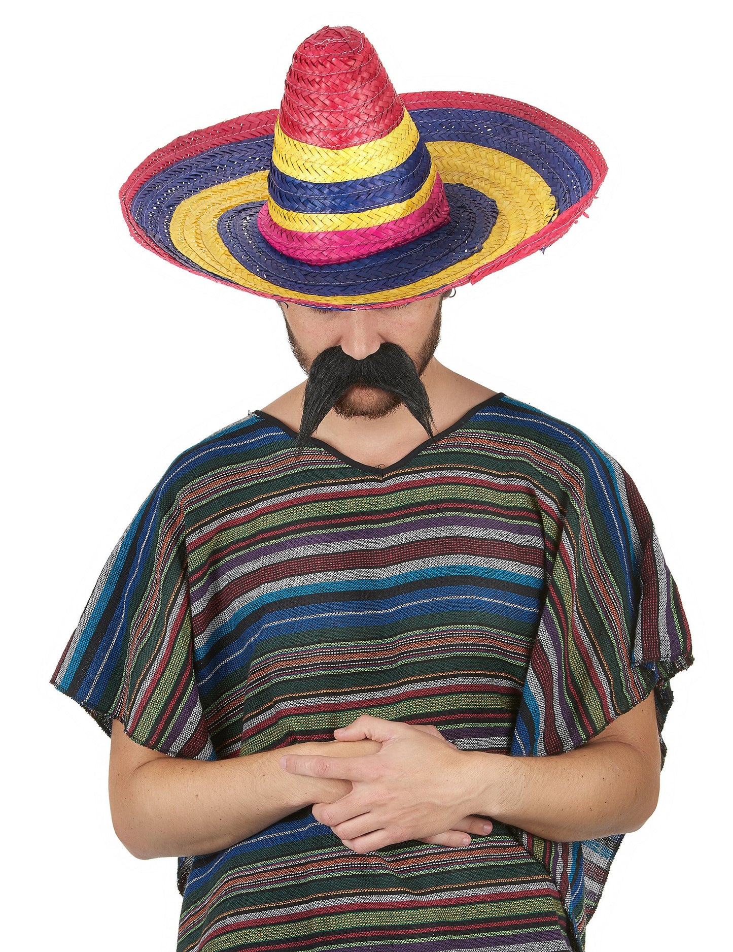 Odrasli večbarvni sombrero 50 cm
