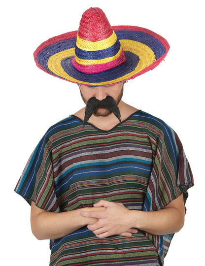 Odrasli večbarvni sombrero 50 cm