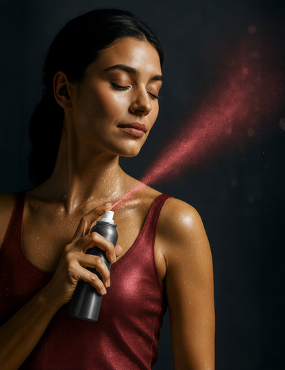 Rdeča bleščica z bleščicami 75 ml