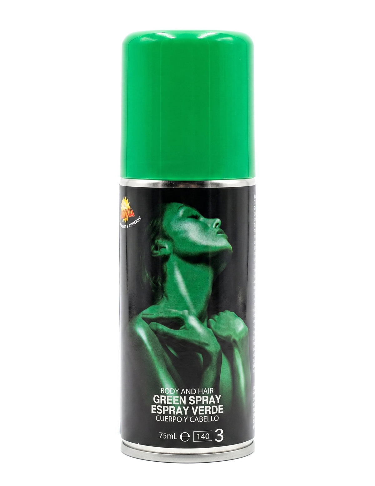 Spray z bleščicami zeleno 75 ml