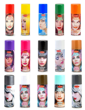 Razpršilnik za lase v več barvah, izbira barv