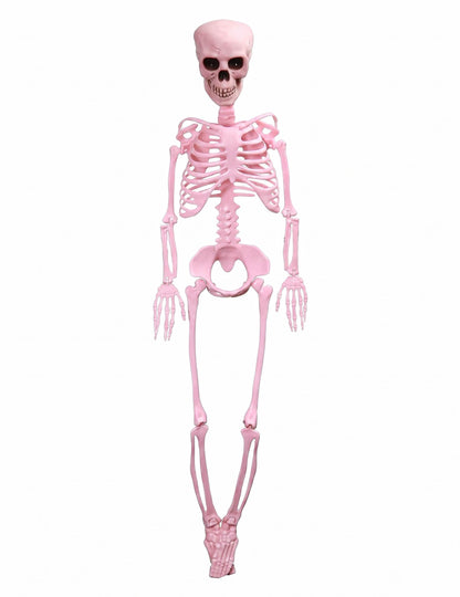 Rožnati gibljivi skelet Summerween 1 m