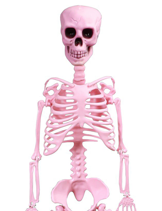 Rožnati gibljivi skelet Summerween 1 m
