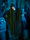 Svetloba, zvok in animirani halloween okostje 90 cm