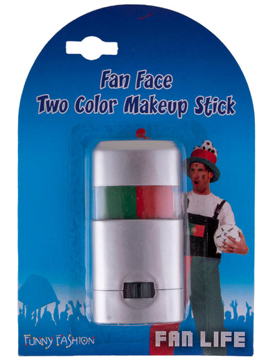 Stick de maquillage Portugal pour supporter vert et rouge