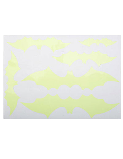 Stickers de chauve-souris pour décoration jaune phosphorescent