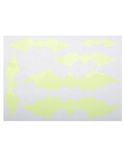 Stickers de chauve-souris pour décoration jaune phosphorescent