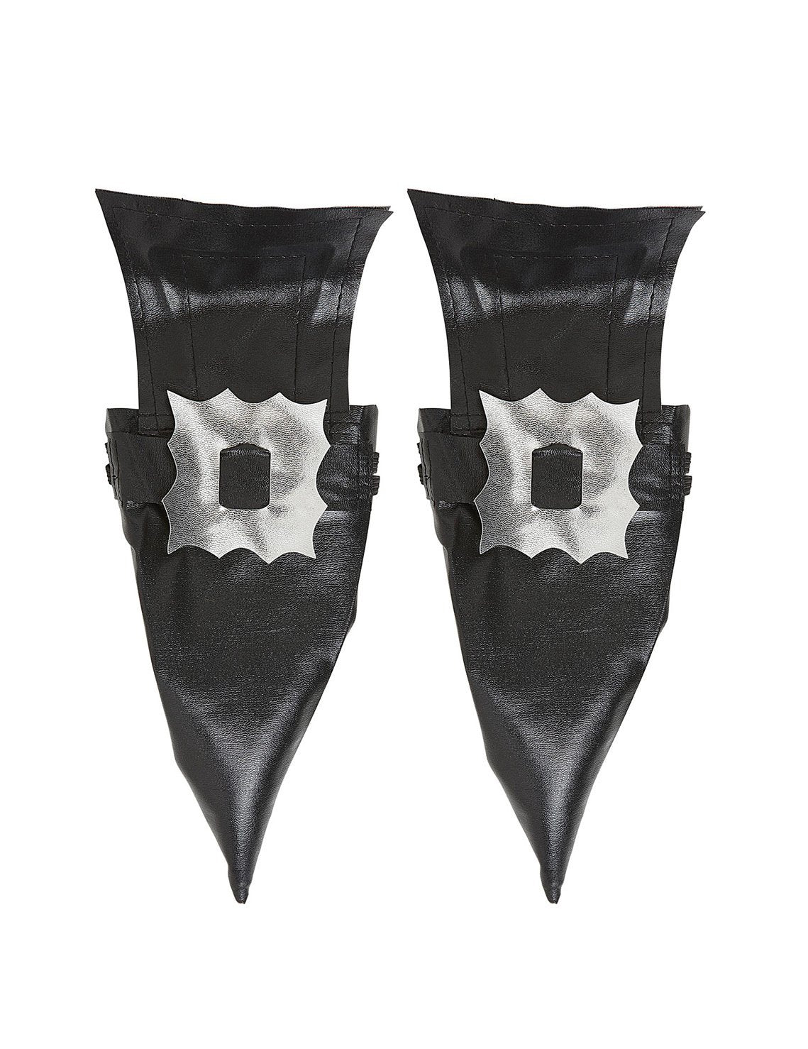 Črne čarovniške overshoe za odrasle z srebrnimi zaponkami