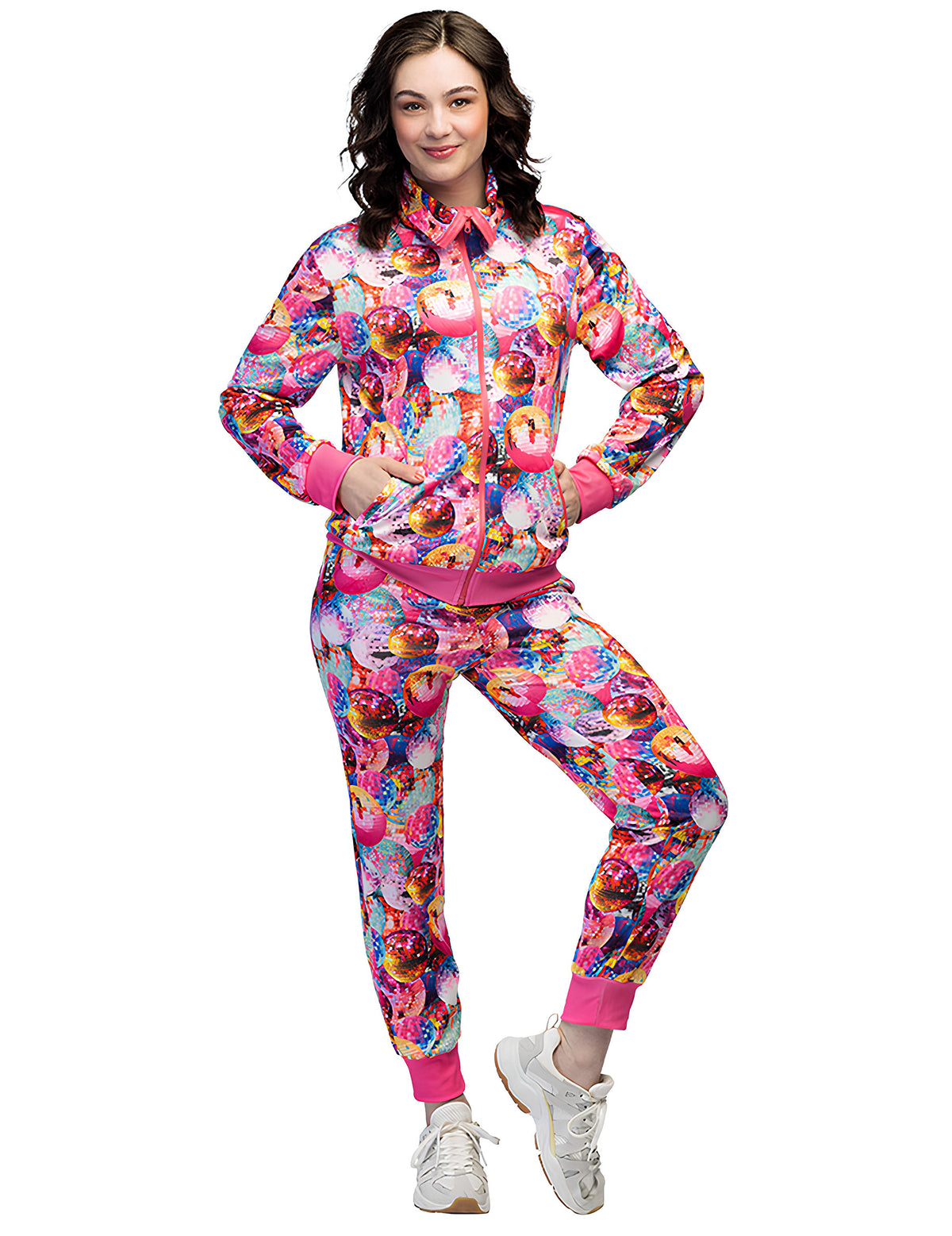 Survêtement Disco Club pour femme multicolore à motifs boules à facettes