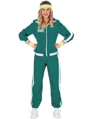 Zelena sledilna obleka udeleženca številka 457