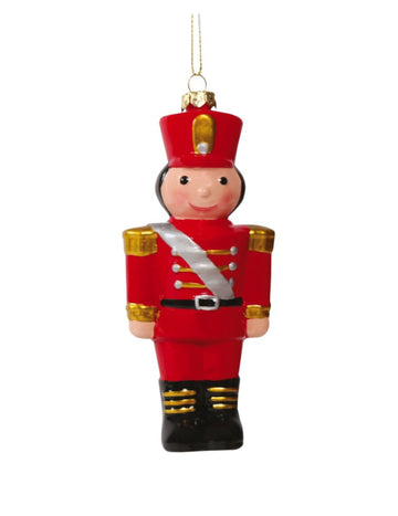 viseča dekoracija z rdečim orehom 14 cm Okrasitev božičnega drevesca