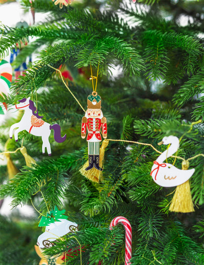 Božični viseči okrasek v obliki oreščka 10 x 3 cm tradicionalni vojak