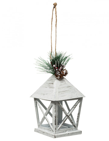 Bela luč za božično drevo 13,5 cm kovina