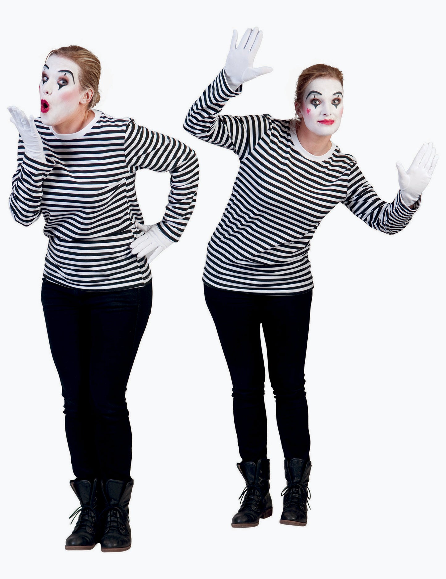 Majica z mime odraslimi z dolgimi rokavi