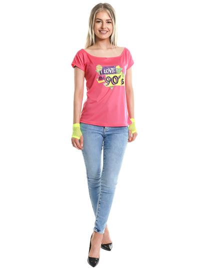 Vue d'ensemble du T-shirt I love the 90's