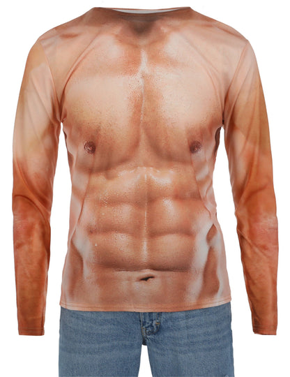 Celoten pogled na T-shirt z mišicami za odrasle
