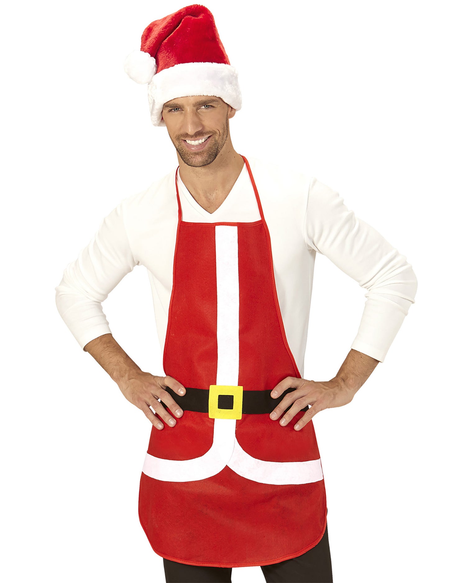 Rdeči predpasnik 75 x 54 cm božič