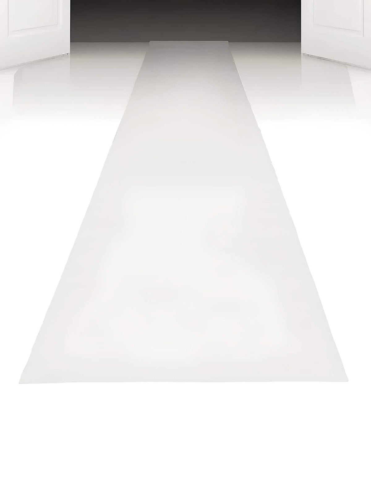 Vue en perspective du tapis de cérémonie pour fête