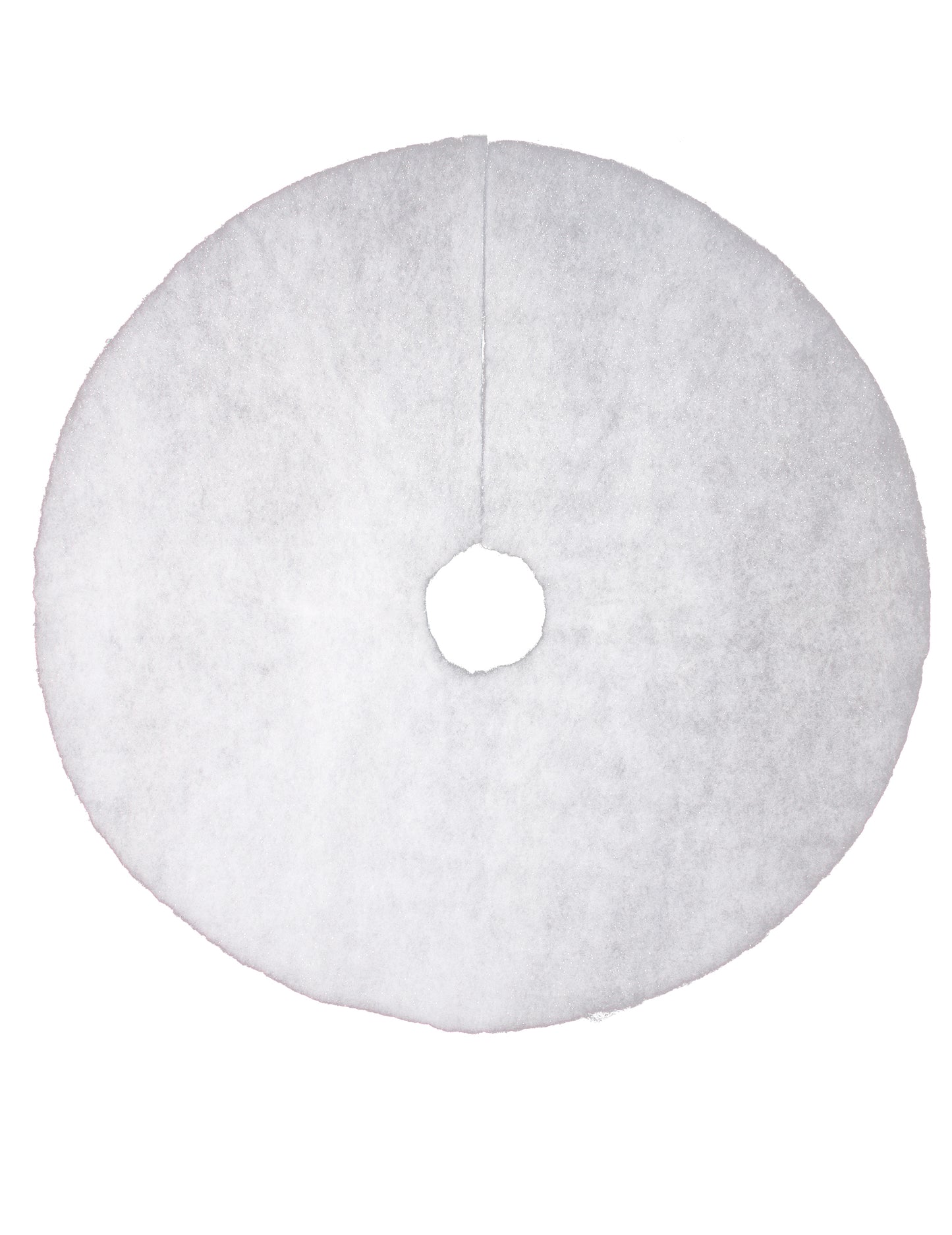 Bleščeča snežna podloga za jelko 100 cm okrogla bela