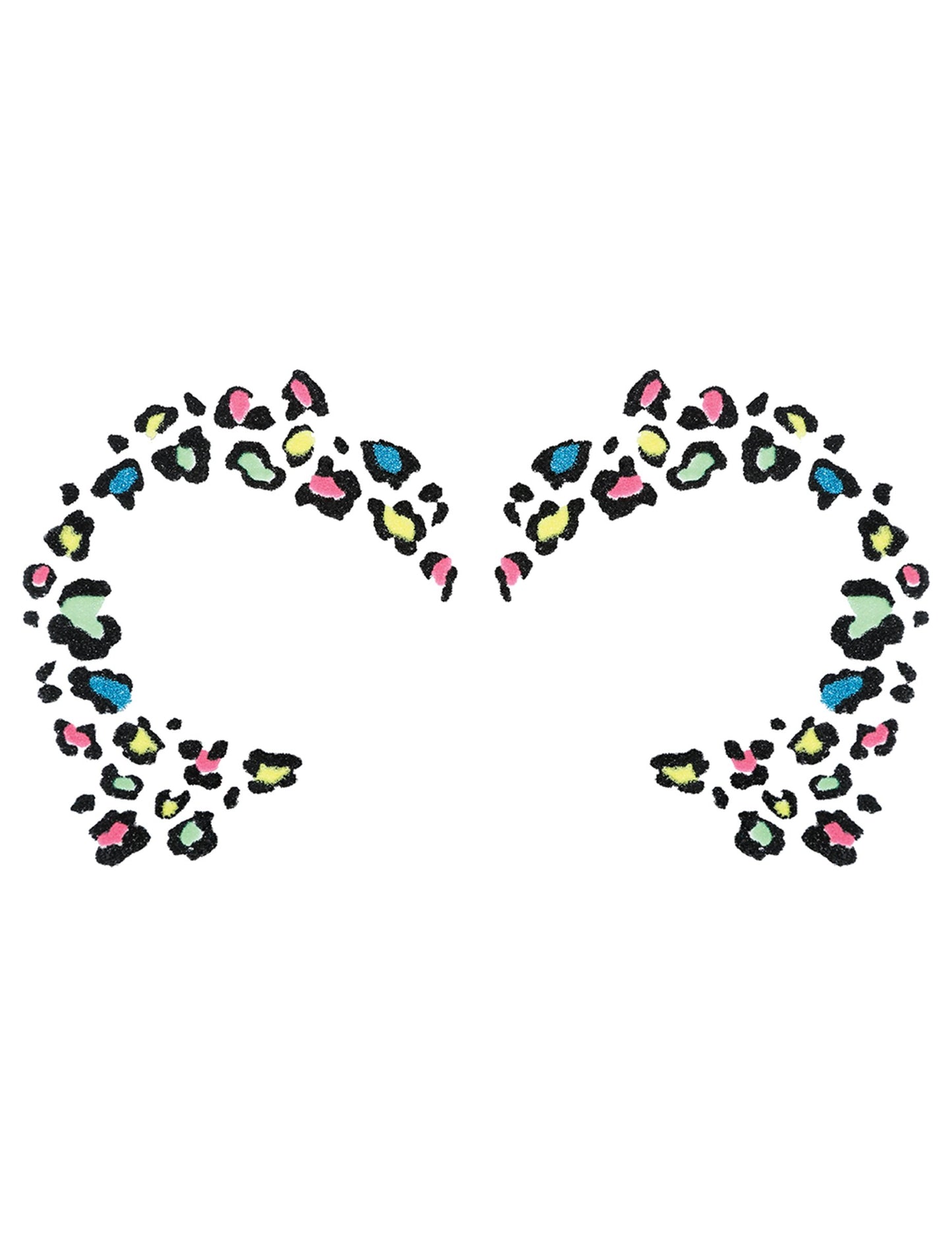 Večbarvna leopardja bleščeča tetovaža