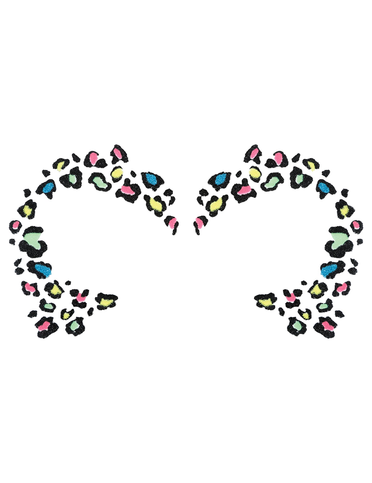 Večbarvna leopardja bleščeča tetovaža