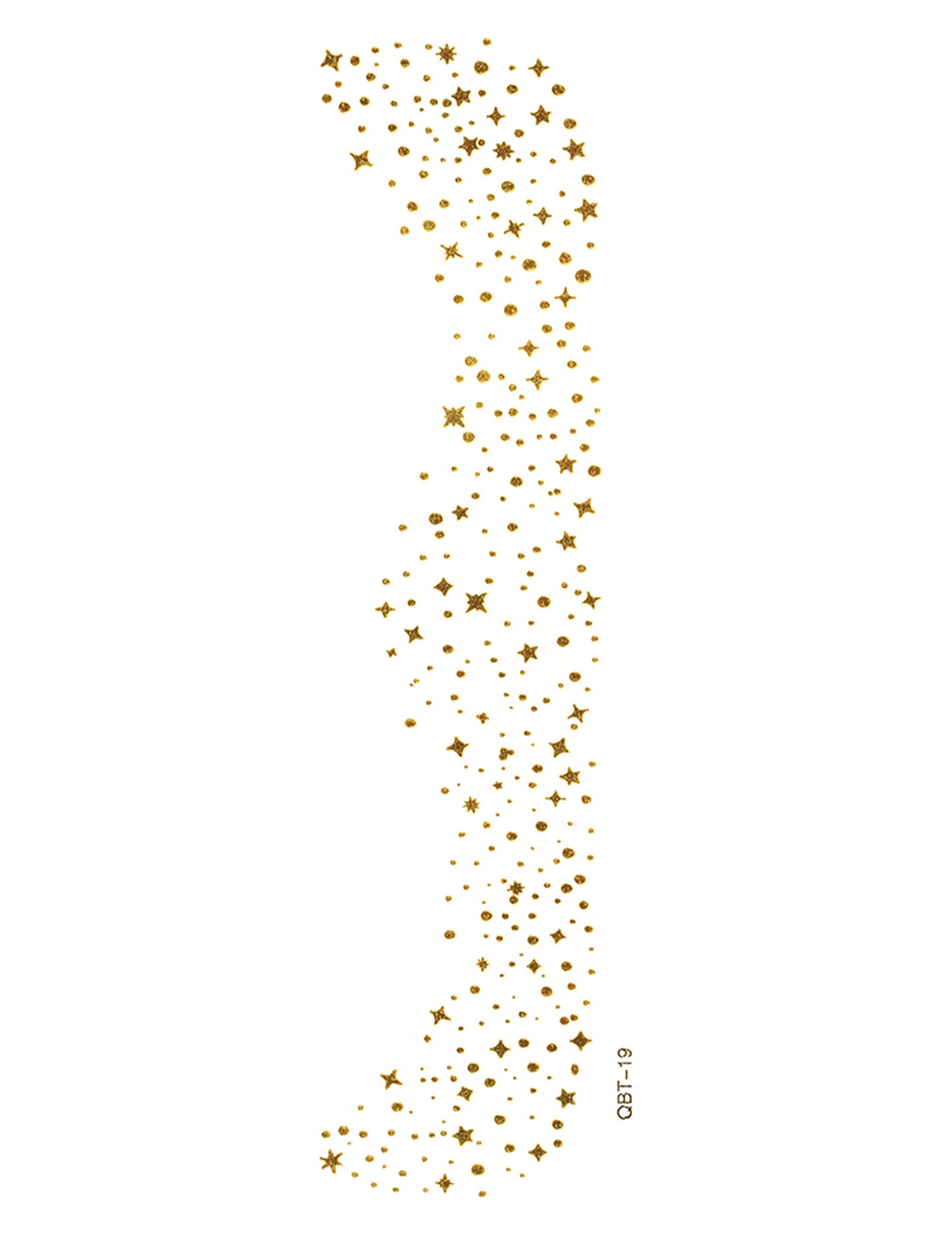 Zlata tetovaža pegic za obraz 