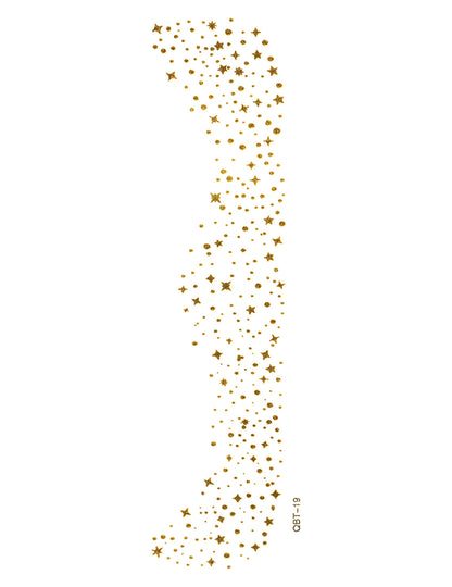 Zlata tetovaža pegic za obraz 