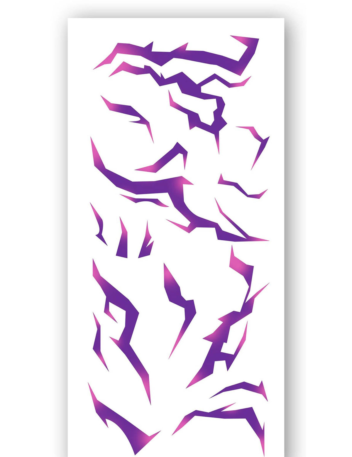 Détail des différents motifs de la planche de tatouages marques de démon