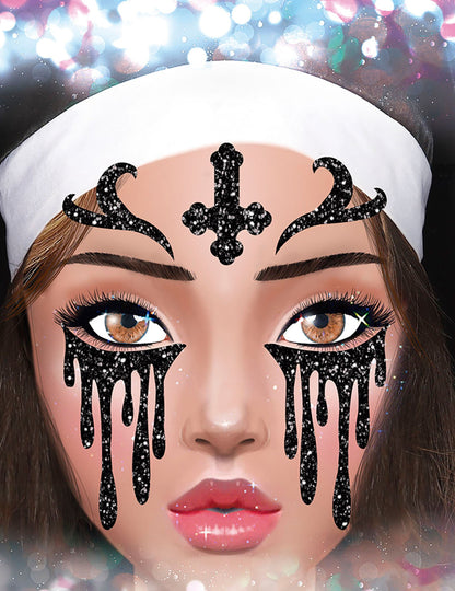 Tetovaže Black Nun Glitter
