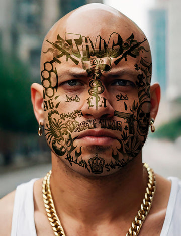Thug Life Face Tetovaže