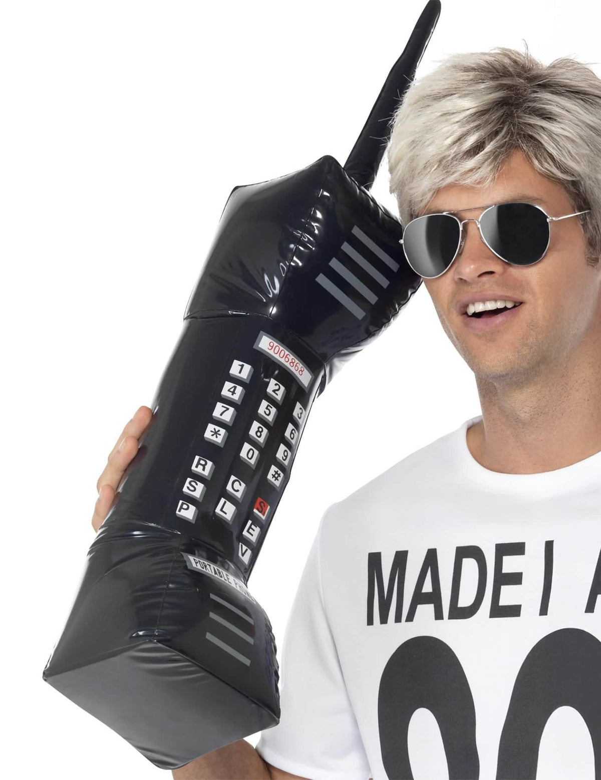 napihljiv mobilni telefon za odrasli črna