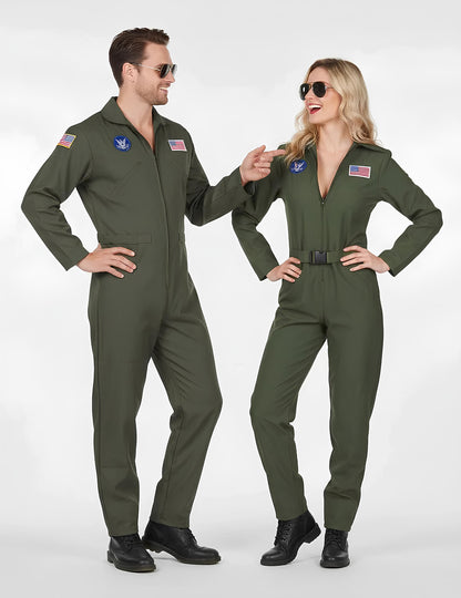 Kostum pilota letala za moške in ženske