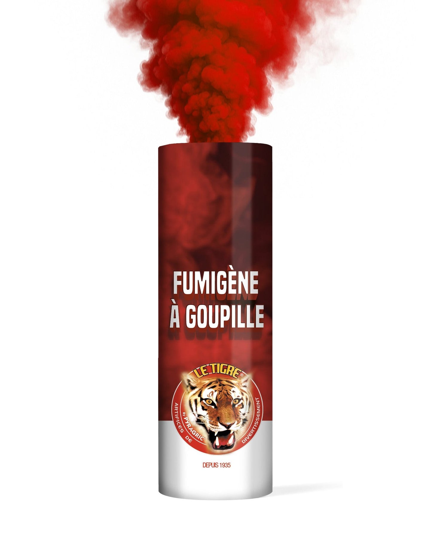3 Fumigènes à goupille supporter noir jaune rouge 1 min