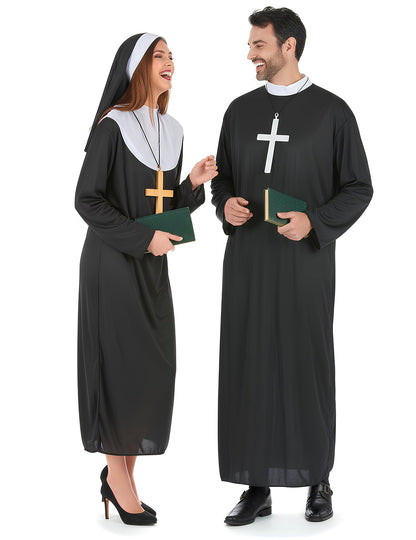 Déguisement de couple de religieux