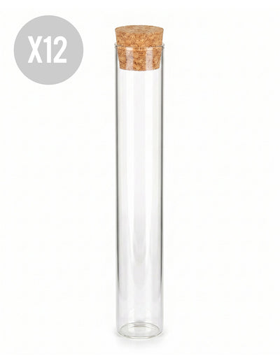 12 steklenih epruvet 15 cm