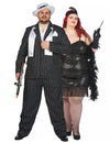 Plus-size odrasli kostum za par v stilu charleston