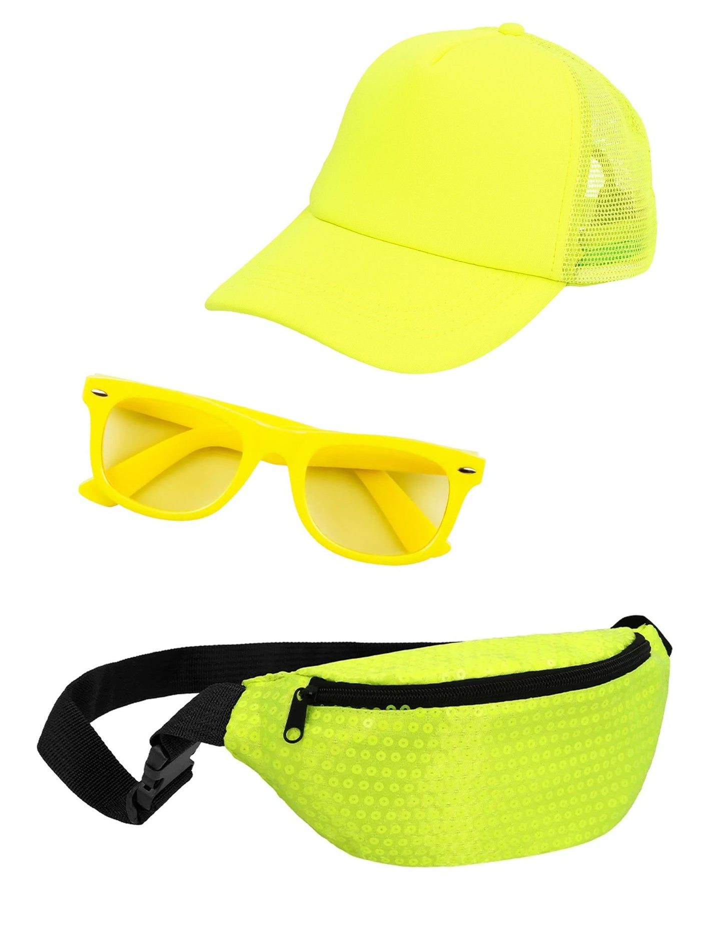 Kit accessoires jaune fluo