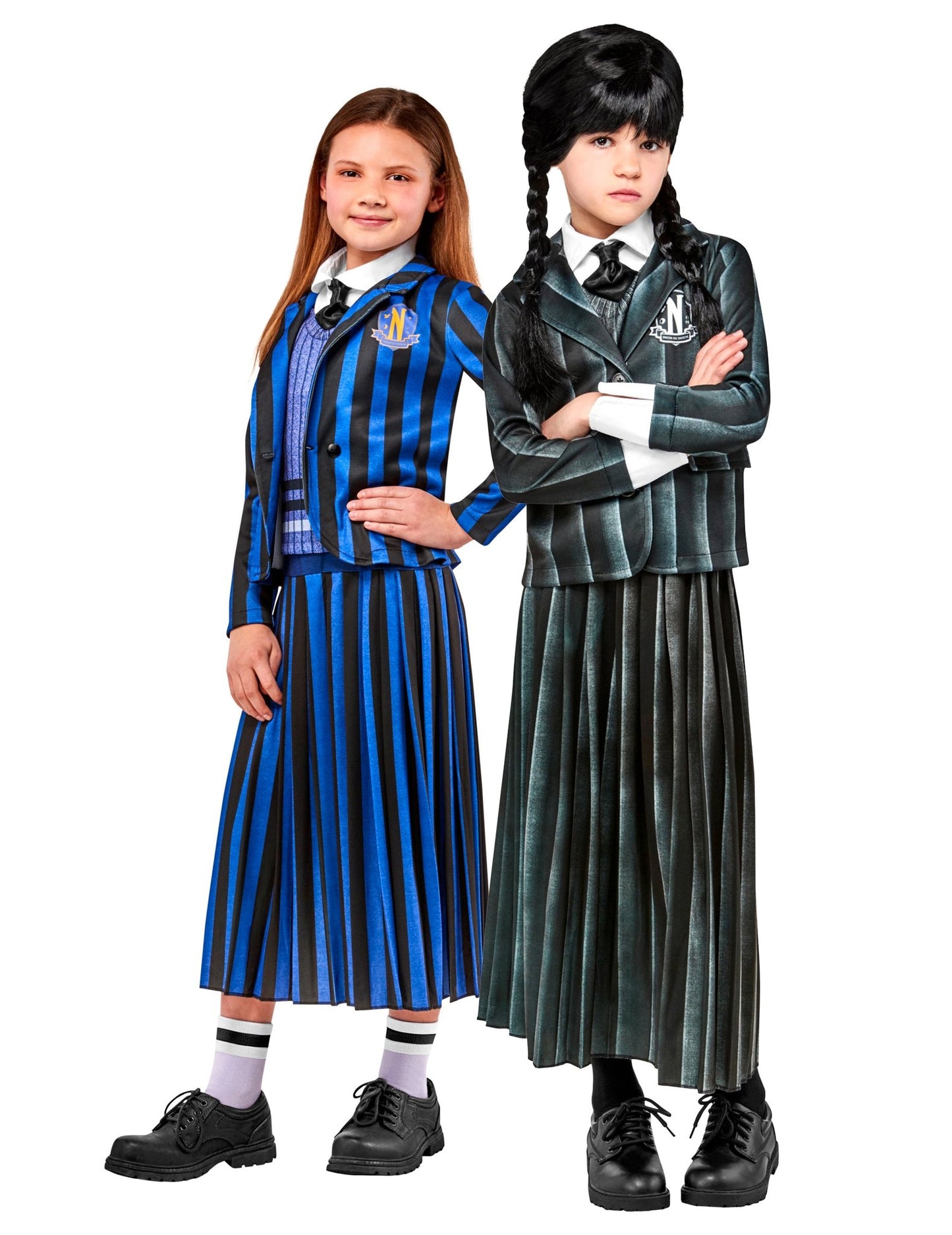 Otroški kostum za par v šolski uniformi Mercredi Addams™