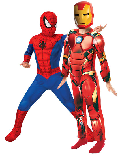Otroški kostum za par Spiderman™ in Iron Man™
