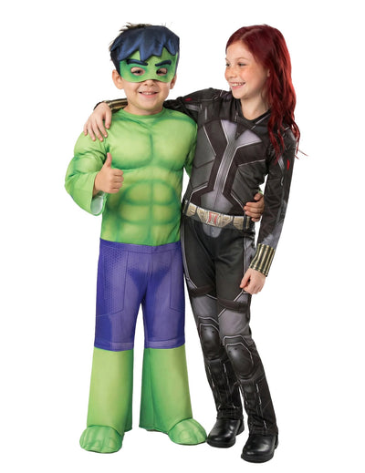Otroški par kostumov Black Widow™ in Hulk™