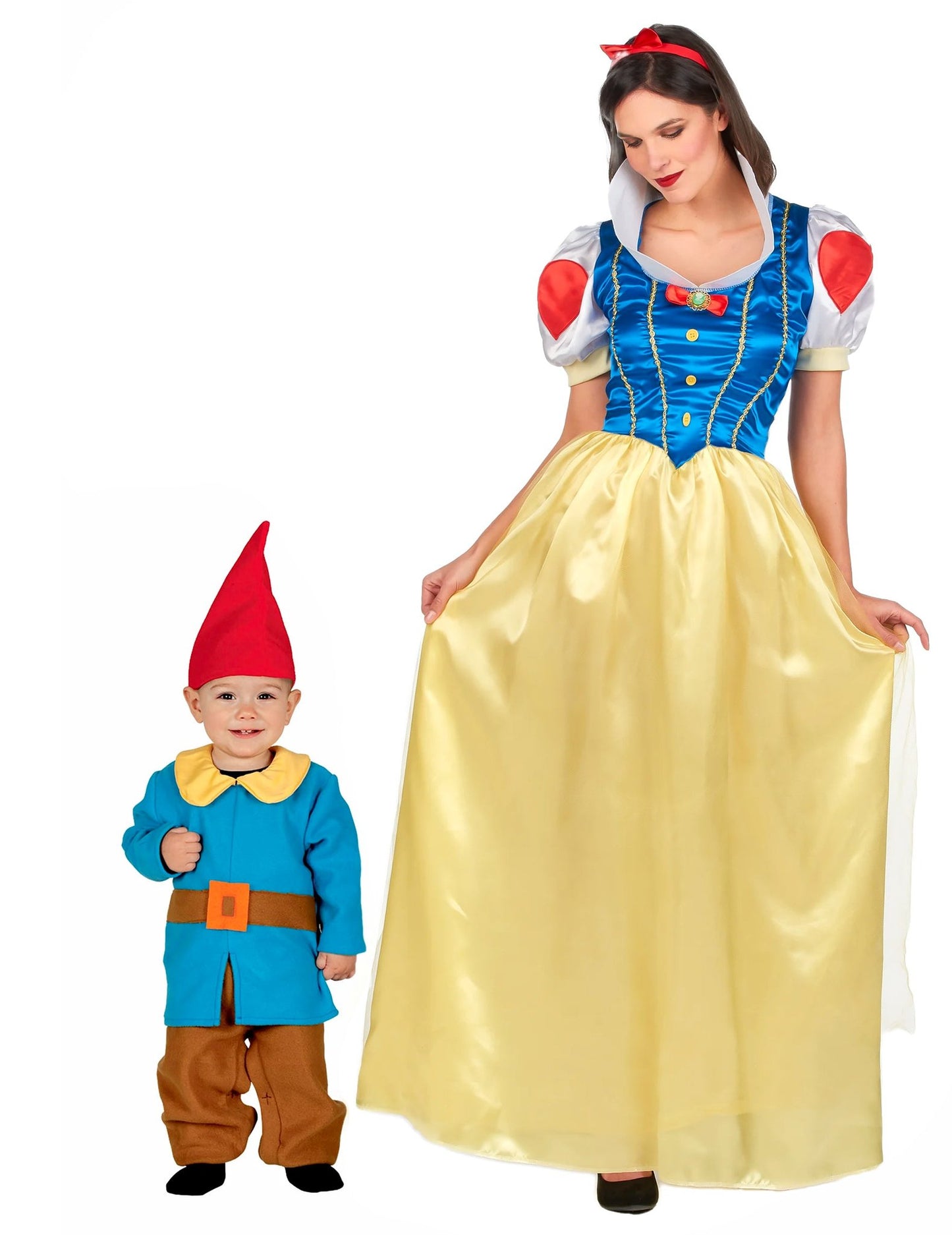 Par kostum princesa in palček mama sin