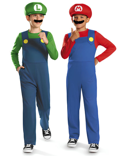 Komplet kostumov Mario in Luigi za otroke